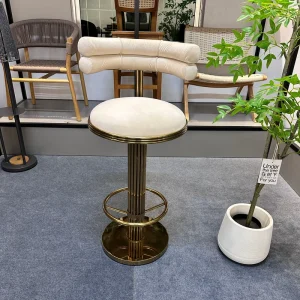 Simple and Modern bar Chair Home High bar Chair Outdoor Terrace Cocktail Iron bar Chair