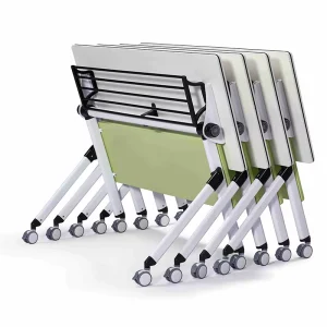 Single Folding Training Room Tables Foldable Flip Top Rectangular Meeting Room Training Office Table