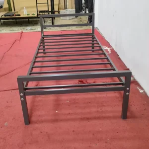 Single Iron Bed for Adults Children School Use Metal Bed Frame Cold Rolled Steel