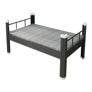 Single Layer Iron Frame Apartment Bed for Bedroom Hospitals Offices