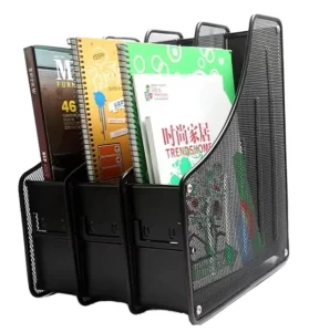Single Metal Desktop Magazine Rack KD Display Rack for Papers