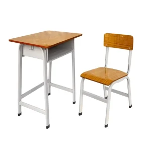 Single Metal School Desk and Chair for Primary School Students Classroom Furniture Essential for School Chairs Category