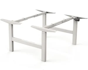 Single Motor Back to Back Electric Standing Desk Frame 2 Stage Normal Column Height Adjustable Office Table