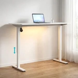 Single Motor Dual Leg Modern Electric Standing Desk Frame Quiet Anti Collision Memory Height Adjustable Frame for Office