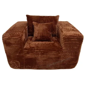 Single Seat Upholstered Modern Multi Purpose Vacuum Compressed Lazy Boneless Sofa Chair Soft Couch Small Package