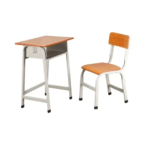 Single Student Comfortable Metal Modern Design Primary School Classroom Original Manufacturer Desk Chair Set