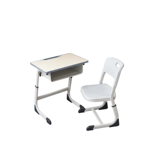 Single Student Desk Chair Set Minimalist Metal School Furniture for Home Office Living Room Training Institutes