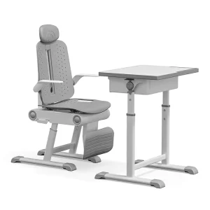Single Student Desk and Chair Set Classroom School Furniture Plastic Seat Metal Frame Desk Chair for Students