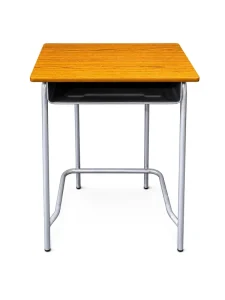 Single Student Metal School Desk Chair Set for Primary Classroom & Living Room Furniture