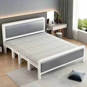 Single or Double Queen King Multifunctional Luxury Metal Frame Folding Bed Portable Office or Outdoor Use Single Set