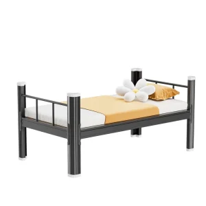Single tier Bunk Bed Home Use Children’s Apartment Clinic Hospital Staff Dormitory Hotel Single Steel Frame Bed