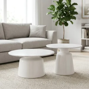 Sintered Stone Slab Coffee Table Modern Minimalist Living Room Coffee Table Set