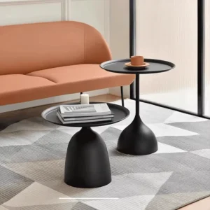 Sleek Metal Modern Mini Coffee Table Stylish Luxurious Contemporary for Living Room Hotel Bedroom Dining Room Industrial