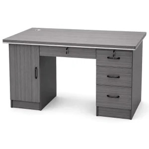 Sleek Simple Ergonomic Standalone 120cm Melamine Veneer Particle Board Computer Study Home Office Desk
