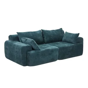 Small Apartments Living Room Comfortable Chenille Sofa Compression Dual Use Sponge Sofa