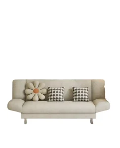 Small Family Living Room Apartment Modern Extendable Fabric Sofa Bed Wood Frame Portable European Storage Home Furniture Hotel