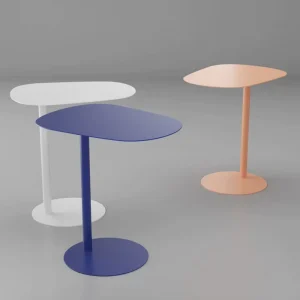 Small Luxury Modern Nordic Style Stainless Steel Antique Coffee Table Convertible Movable Corner Table