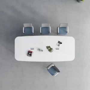 Small Office Furniture Conference Table and Chair Set for Meetings for Restricted Spaces
