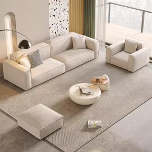 Small Space Modular Sofa for Studio Apartment Lightweight Couch Easy Storage Strong Rebound Foam Design
