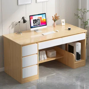 Small Top MDF Computer Desk Keyboard Drawer Office Modern Study Table Desk Computer Writing Multi Function