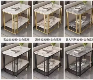 Small Waist Coffee Table Sofa Side Table Italian Style Light Luxury Modern Small Round Table