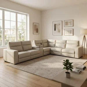 Sofa Set Furniture for Home Theatre 7 Seater Cinema Style Electric Recliner Sofa