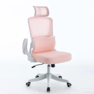 Soft Breathable Pink Mesh Office Chair High Back Computer Revolving Chair