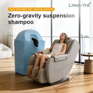 Soft Leather Shampoo Bed Luxury Hair Spa Massage Table Professional Salon Equipment Reclining Washing Station Chair