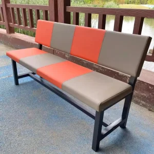 Soft Padded Backrest Bench for Sports Field Fitness Room Locker Room Car Seat Waiting Areas