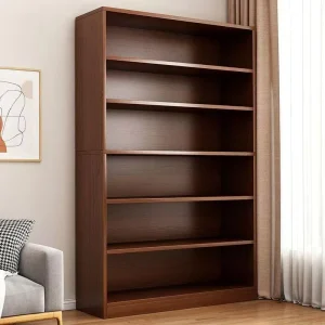 Solid Oak Wood Custom Modern Eco Friendly Floor Bookshelf Integrated Wall Storage Simple Multi Layer Living Room Storage Cabinet