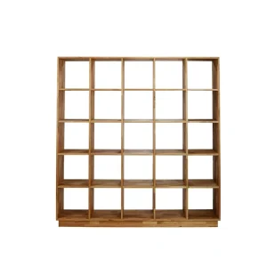 Solid Oak Wood Display Cabinet Bookcase Wooden Shelving for Library Home Use