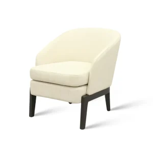 Solid Oak Wood Frame Upholstered Back Seat Cushion Wooden Lounge Hotel Lobby Chair
