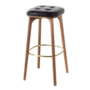 Solid Wood Bar Chairs Nordic Style High bar Stools Medieval Simple Modern Backrest Home Light Luxury Retro bar Chairs