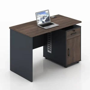 Solid Wood Commercial Modern Office Desk with 3 Drawers Storage Extendable for Sale