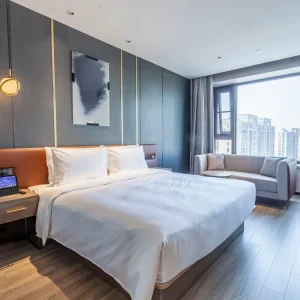 Solid Wood Hotel Bedroom Furniture Set for Boutique Hotels