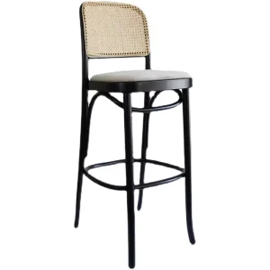 Solid Wood Leisure Bar High Chairs Classic Modern Bar Chair