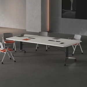Solid Wood Modern Convertible Conference Table Adjustable Eco Friendly Foldable Multi Functional Conference Rooms Hotels