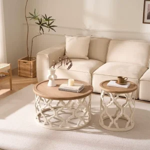Solid Wood Modern Durable Eco Friendly Living Room Coffee Table