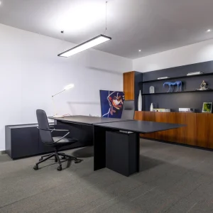 Solid Wood Modern Executive Office Desk Durable Eco Friendly Adjustable Professional Desk for Commercial Use