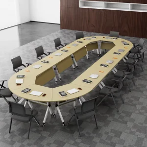 Solid Wood Modern Extendable Conference Table for Home Office Living Room Commercial Use