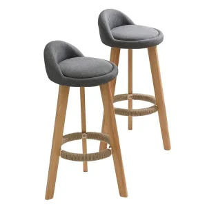 Solid Wood Modern Minimalist Bar Furniture Stool for Home & Commercial Use Non Rotating & Non Folding High Counter Chair