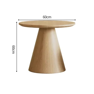 Solid Wood Round Mushroom shaped Cafe & Living Room Side Table natural solid wood adds charm to home & business spaces