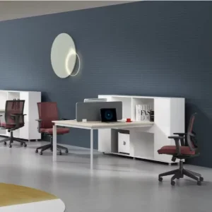Solid Wood Staff Desk Modern Office Workstation with Classic Design for Home Office Hospital School Commercial Use
