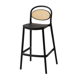 Source Factory Modern Colorful PP Outdoor Garden High Bar Stool for Home Bar & Hotel Use