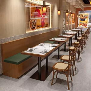 Southeast Asian Style Solid Wood Restaurant Furniture Chair for Commercial Use in Hotels Cafes & Milk Tea Shops