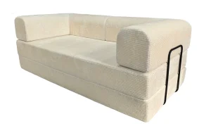 Space-Saving Compressed Modern Eco-Friendly Fabric Three Seat Sofa for Apartment and Hotel Use