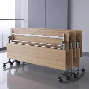 Space Saving Folding Training Table with Wheels Multi Functional Office Conference Desk Free Combination