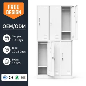 Space Saving Modern Eco Friendly Durable Single Door Steel Locker Metal Wardrobe Cabinet Large Capacity Bedroom Office Gym Slim