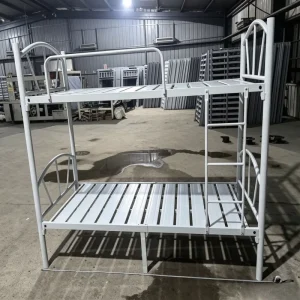 Space Saving Multi Person Bedding Unit Arch Headboard Mattress Foundation Minimalist KD Structure for School Dormitory Apartment