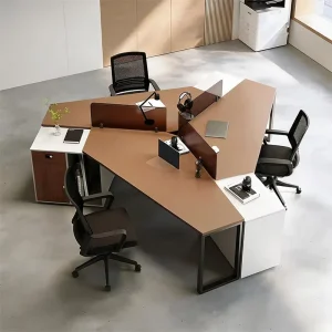 Space Saving Office Workstation Desk Office Table Office Furniture for Compact Employee Office
